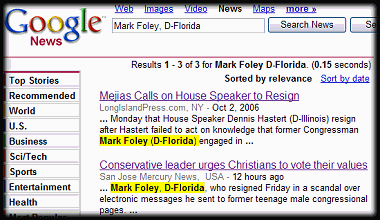 AP Labels Foley as Democrat