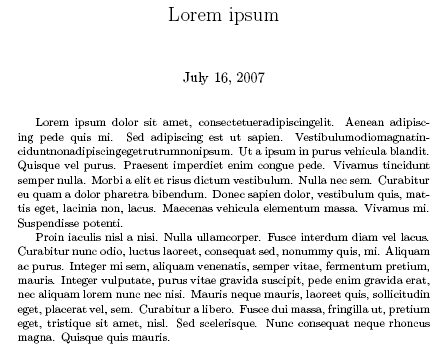 LaTex Sample of Justified Text from Word