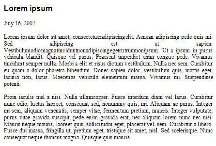 Word Justified Sample