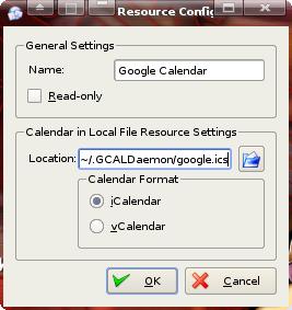 Set it up with google.ics