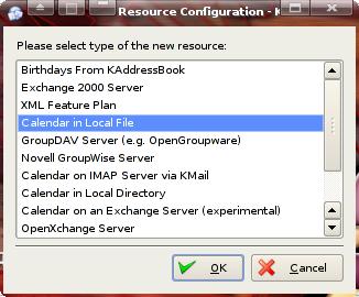Calendar in Local File