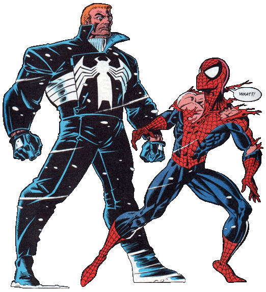 Eddie Brock and Spider-Man