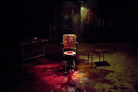 The chair in one of the torture rooms
