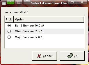 Choose Which Version to Increment