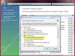 Disable Remote Differential Compression