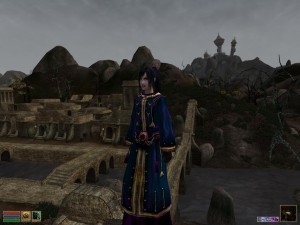 In Balamora - notice the Dwemer ruins visible in the background. Normally they can't be seen from this distance.