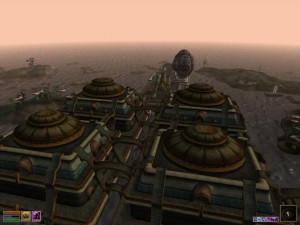 Vivec as seen from the roof of Foreign Quarter.