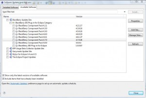 Blackberry Update Site