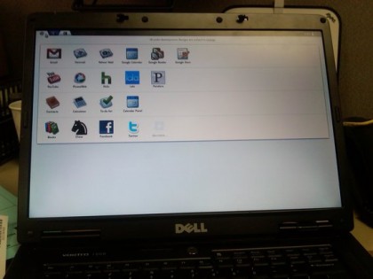 Chromium OS running on Dell Vostro 1000