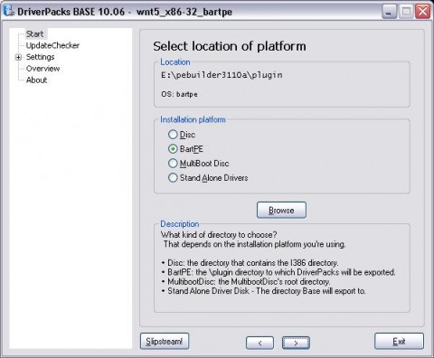 Driver Packs Location