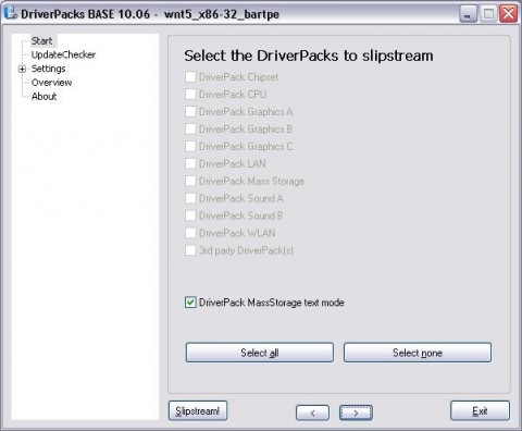 Select MassStorage Pack