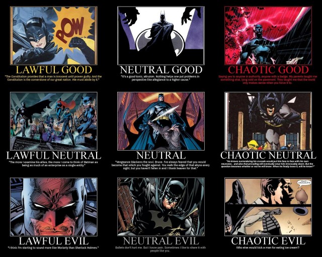Batman is an alignment