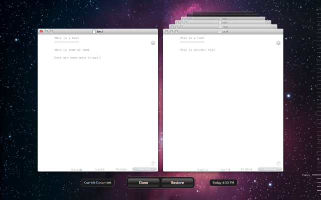 Apple System Wide Version Control