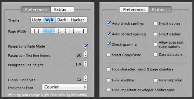 Clean Writer Pro Options