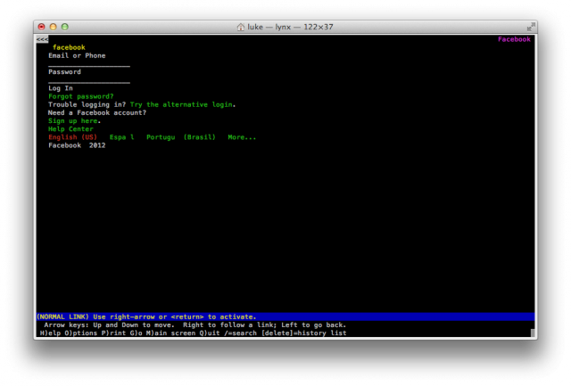 Facebook - the mobile version