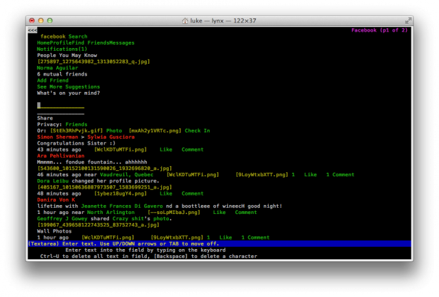 Mobile Facebook Stream