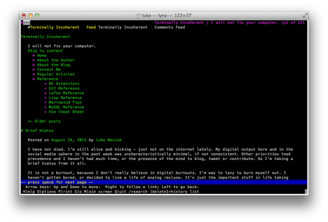 Terminally Incoherent