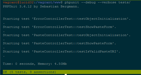 Running Multiple Tests