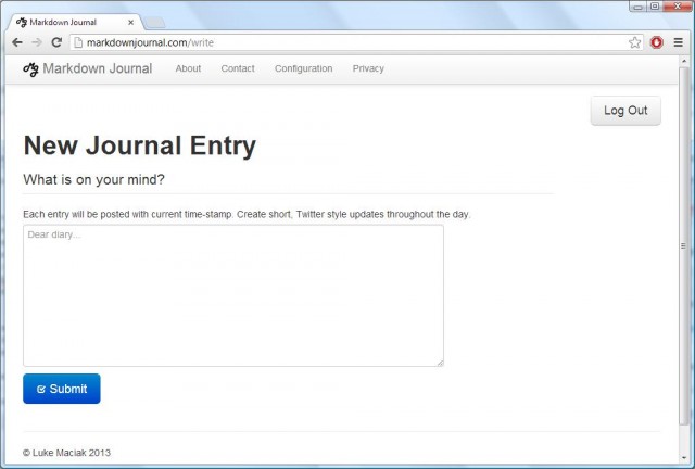 Markdown Journal