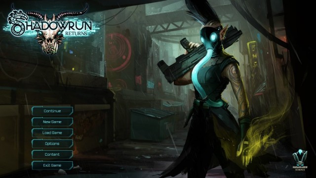 Shadowrun Titlescreen