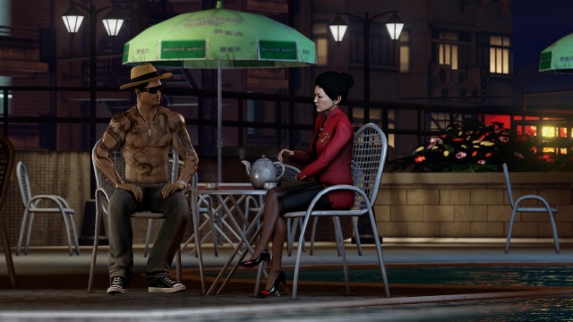 Meeting with one of the triad lieutenants.